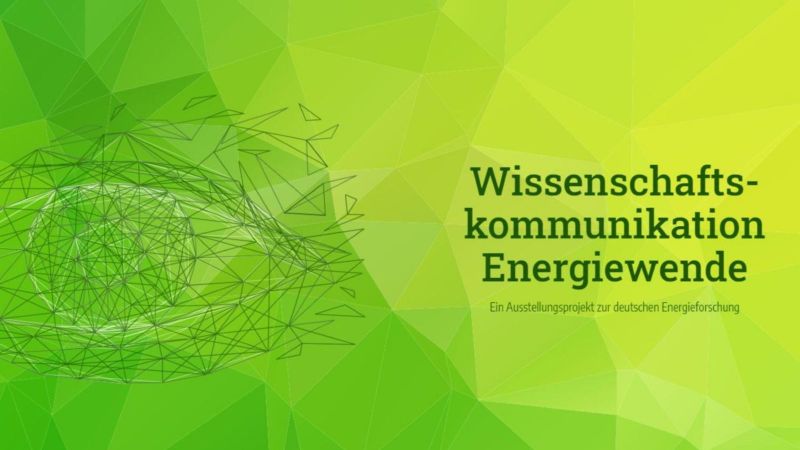 Das Bild zeigt einen Screenshot der Website von Wissenschaftskommunikation Energiewende.