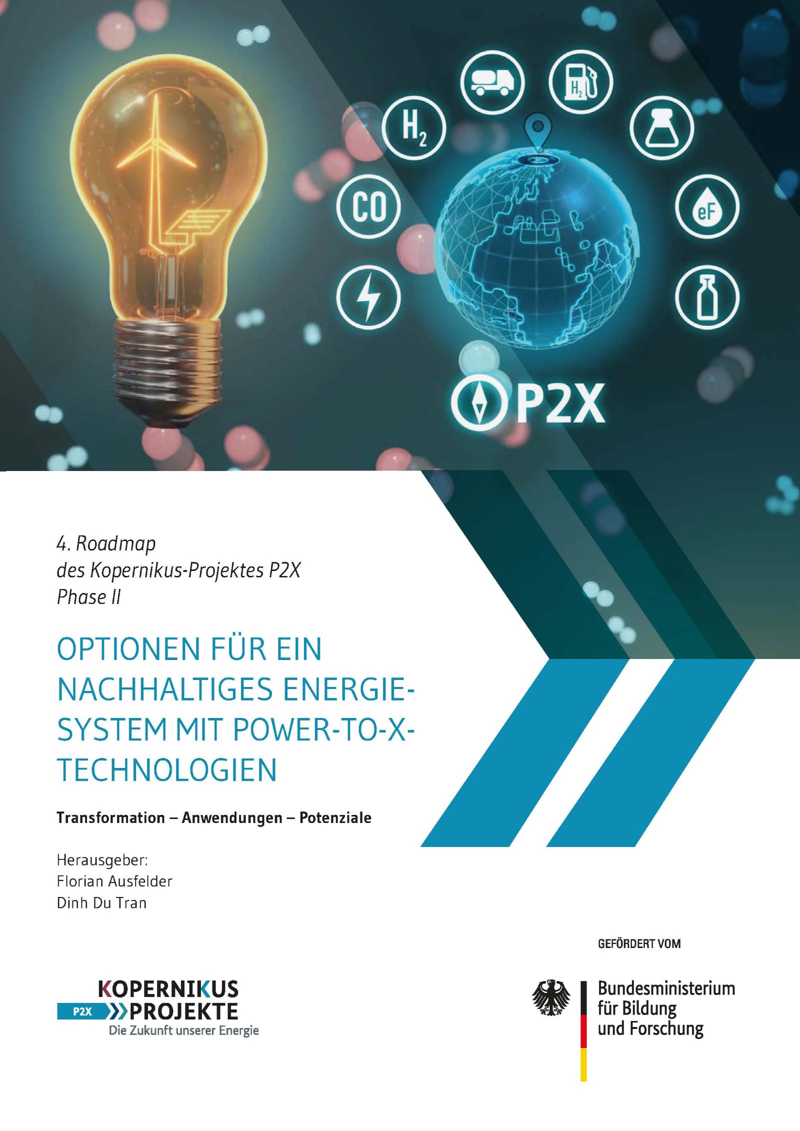 Das Bild zeigt die Titelseite der P2X-Roadmap 4.0.