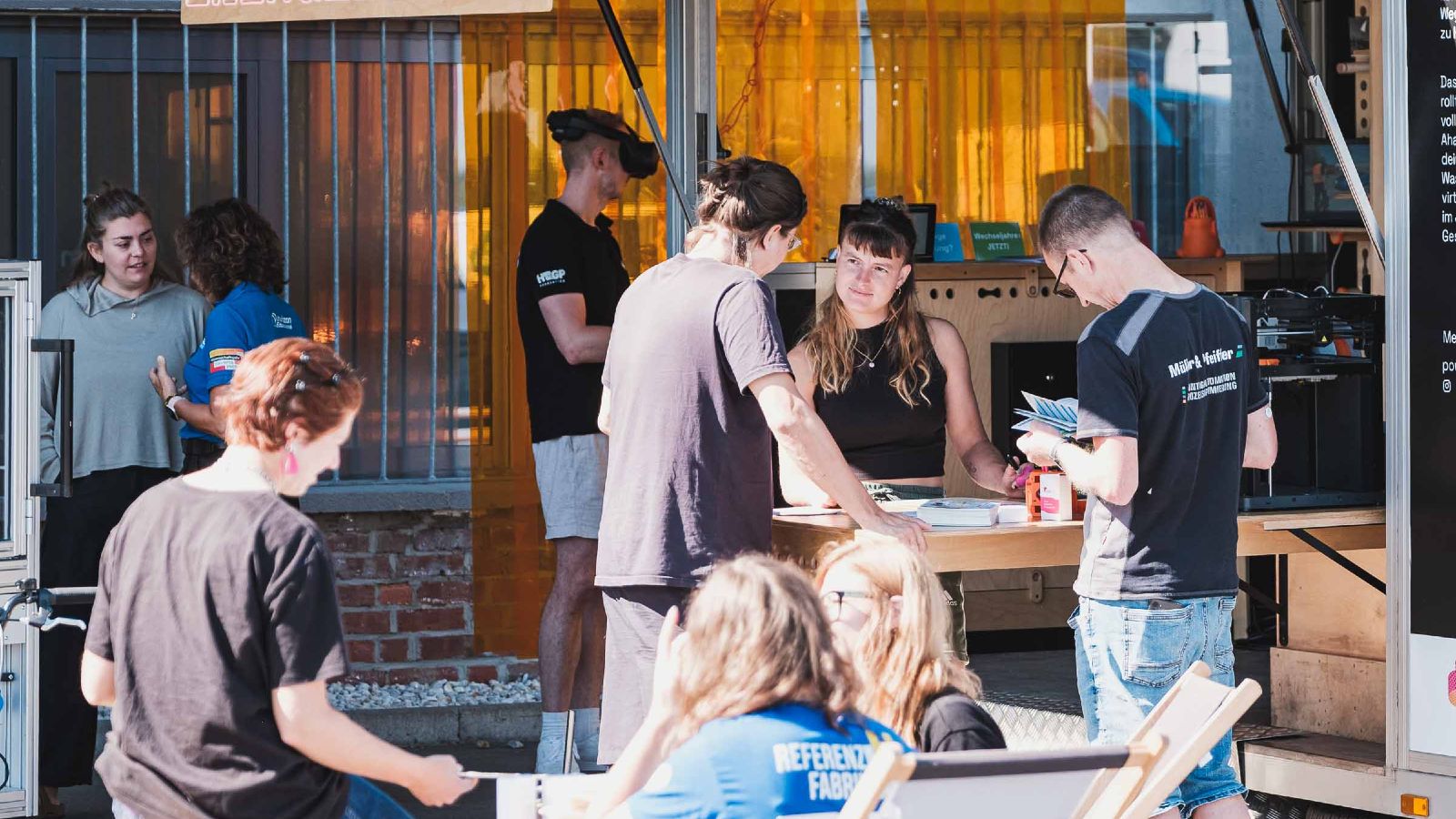 Ansicht des aufgebauten Energiemobils