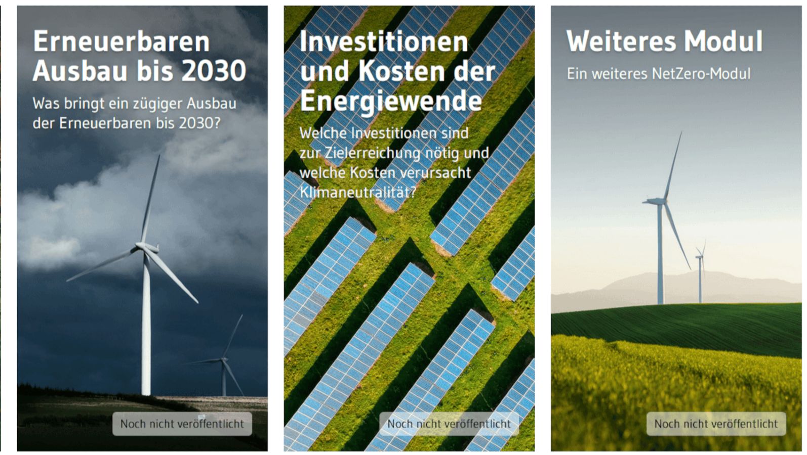 Das Bild zeigt einen Screenshot von Ariadnes NetZero-Website.